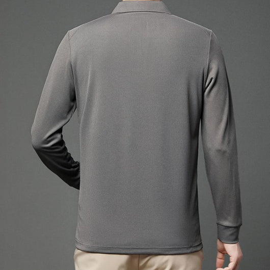 Polera con Textura Vertical y Acceso de Botones de Control - Image 11