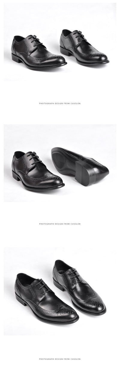 Zapatos de Cuero Genuino para Hombre Punta Fina Negocios Formales - Image 18