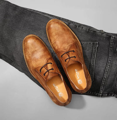 Zapatos Casuales Retro Estilo Británico para Hombre - Diseño Desgastado Transpirable - Image 11
