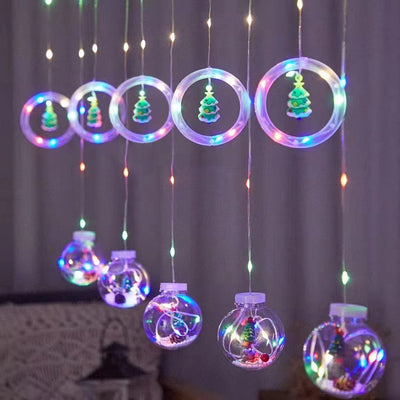 Cadena de Luces Navideñas para Cortinas - Image 14