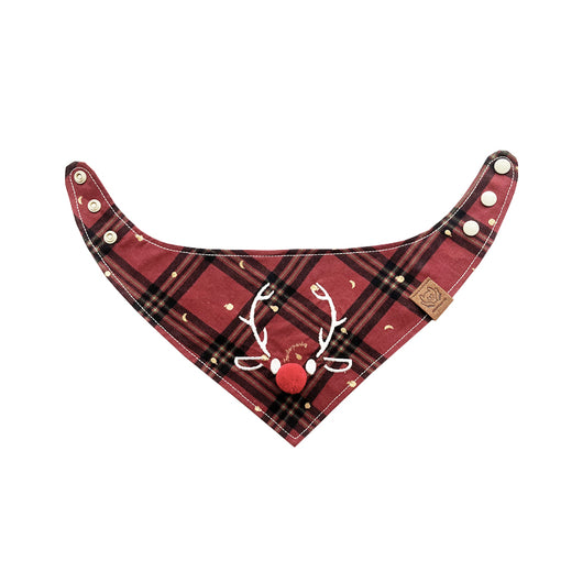 Pañuelo Triangular Navideño para Mascotas - Diseño Venado para Perros y Gatos - Image 7