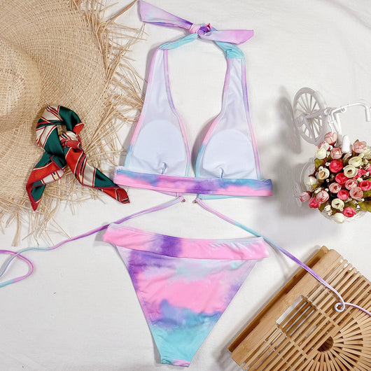 Bikini Tie-Dye Estilo Burst con Corte Moderno y Diseño Sexy - Image 3