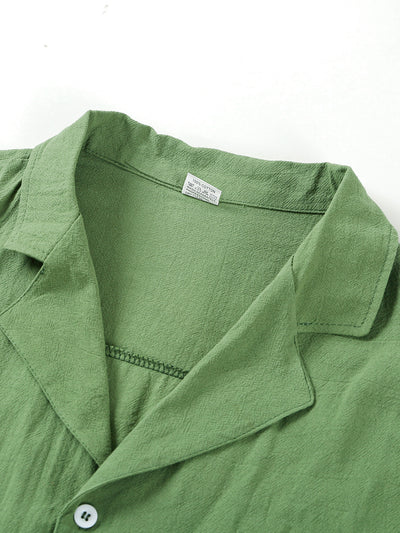 Camisa Casual de Playa para Hombre - Manga Corta Botones - Image 15