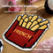Alfombra de Felpa Infantil Diseño Papas Fritas Americanas para Dormitorio
