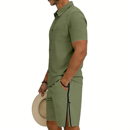 Conjunto de Dos Piezas: Camisa Manga Corta y Shorts con Cordón - Image 37