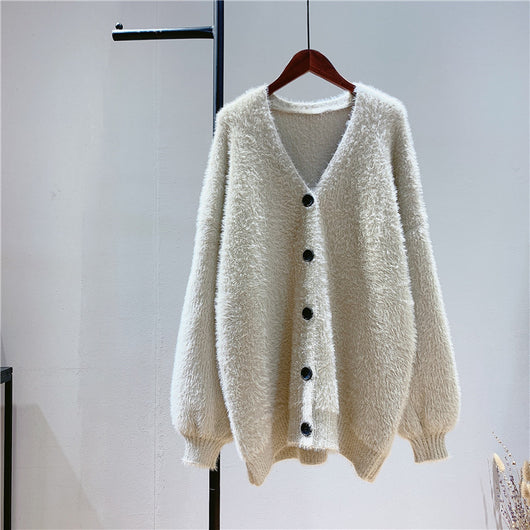 Poncho Suéter Largo para Mujer - Tejido Suelto y Cómodo