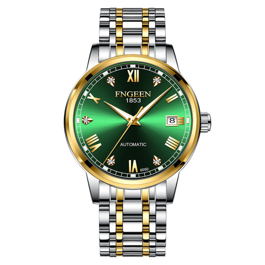 Reloj Automático de Acero Inoxidable Estilo Cinturón Ejecutivo Impermeable con Luminiscencia - Image 2
