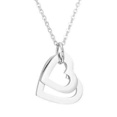 Collar Corazón de Melocotón Hueco en Acero Inoxidable Personalizado - Image 5