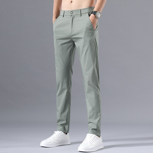 Pantalones Casuales de Hombre en Tela Ice Silk para Verano - Image 2