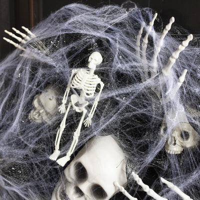 Guirnalda de Calaveras de Malla Negra para Decoración de Halloween - Image 5