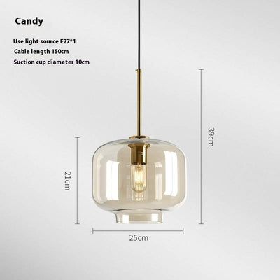Lámpara Vintage de Cristal para Restaurante y Dormitorio - Image 12