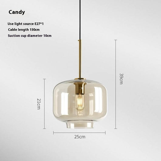 Lámpara Vintage de Cristal para Restaurante y Dormitorio - Image 12