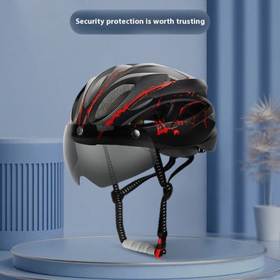 Kit Completo de Protección para Ciclismo: Casco, Cinturón y Gafas