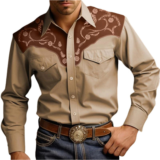 Camisa Vaquera Clásica de Manga Larga para Hombre - Image 8