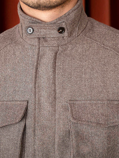 Chaqueta Safari de Lana Slim Fit para Hombre - Image 5