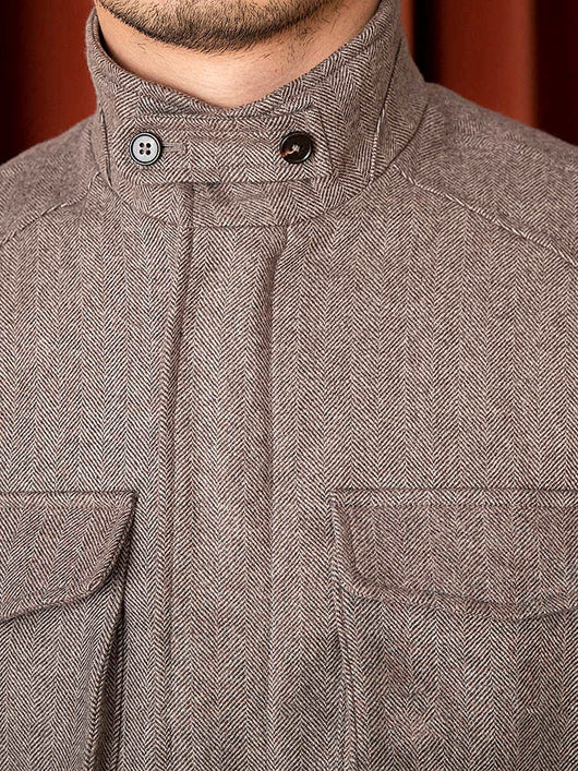 Chaqueta Safari de Lana Slim Fit para Hombre - Image 5