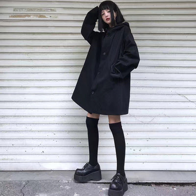 Abrigo Holgado con Capucha para Mujer - Estilo Urbano - Image 6