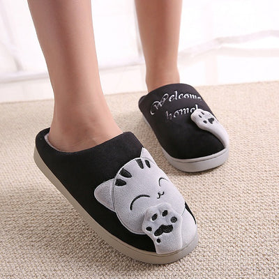 Pantuflas Invierno Mujer Gato Animado - Cómodas y Acogedoras - Image 13