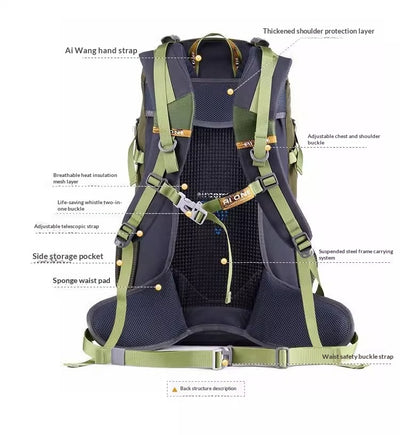 Mochila de Senderismo 35L Ultra Ligera - Tela Oxford Resistente Unisex - Image 14