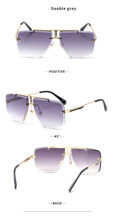 Gafas de Sol Cuadradas sin Marco para Hombre - Image 9