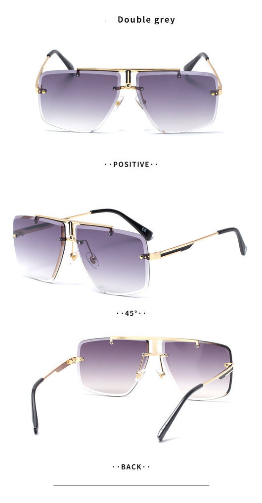 Gafas de Sol Cuadradas sin Marco para Hombre - Image 9