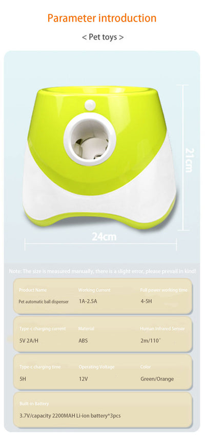 Lanzador Automático de Pelotas para Perros - Juguete Interactivo para Exteriores - Image 9