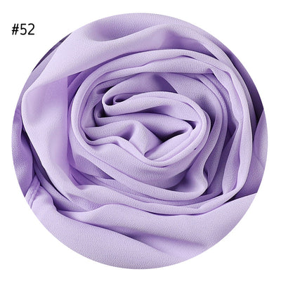Pañuelo de Gasa de Perla Liso y Versátil para Mujer - Image 17