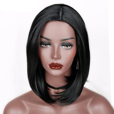 Peluca Corta Lisa Estilo Europeo y Americano para Mujer - Image 5