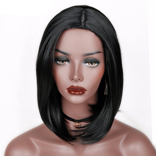 Peluca Corta Lisa Estilo Europeo y Americano para Mujer - Image 5