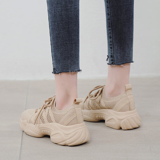 Zapatillas Deportivas Tejidas para Mujer - Talla Grande 41-43 Respirable y Cómoda - Image 5