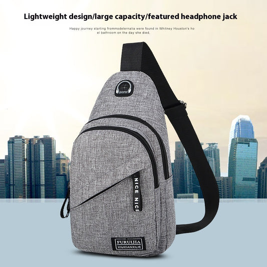 Bolsa Mensajera Estilo Coreano para Hombre - Tela Oxford Casual