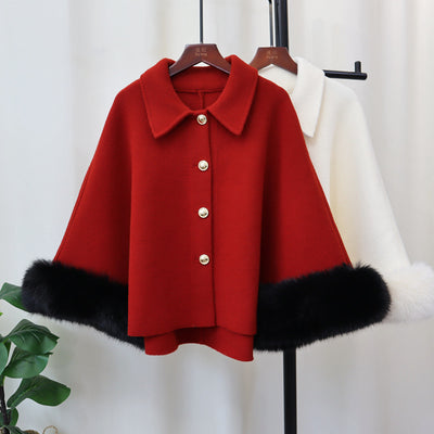 Capa Tejida Clásica para Otoño e Invierno - Elegancia y Calidez - Image 2