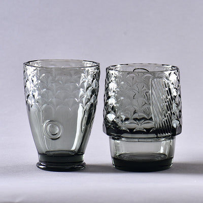 Vasos Apilables de Vidrio con Diseño Koi - Image 4