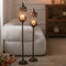 Candelabro de Piso Hierro Forjado Estilo Retro Vintage