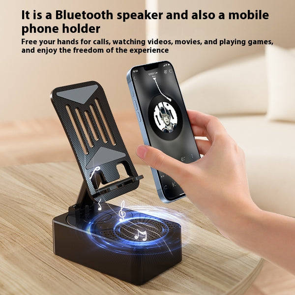 Soporte Giratorio para Celular con Carga Inalámbrica y Bluetooth