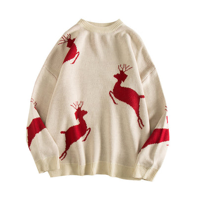 Suéter Navideño Jacquard Tejido Holgado y Cómodo - Image 7