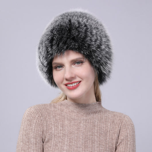 Gorro Tejido con Pelaje de Zorro - Protección Auditiva Cálida para Otoño e Invierno - Image 10