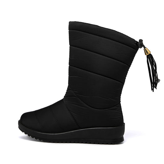 Botas de Nieve para Mujer con Borlas Impermeables y Suela Antideslizante - Image 14