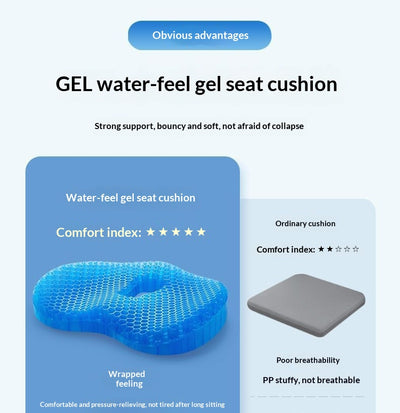 Cojín de Gel de Silicona Panal para Oficina, Auto y Verano - Image 18