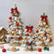 Mini Árvores de Natal com Textura Aveludada - Decorações em PVC Pontiagudas