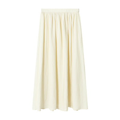 Falda Plisada Tencel Lino Efecto Desteñido con Volumen - Elegancia Moderna para Mujer - Image 10