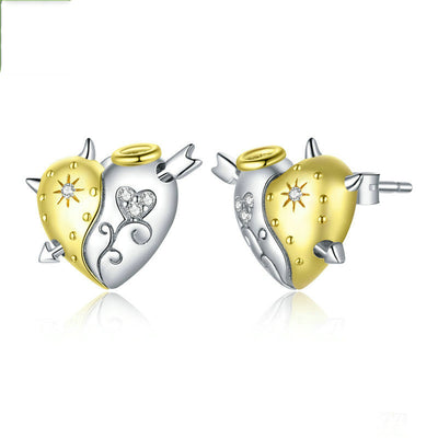 Aretes Ángel y Demonio en Plata Pura S925 - Image 8