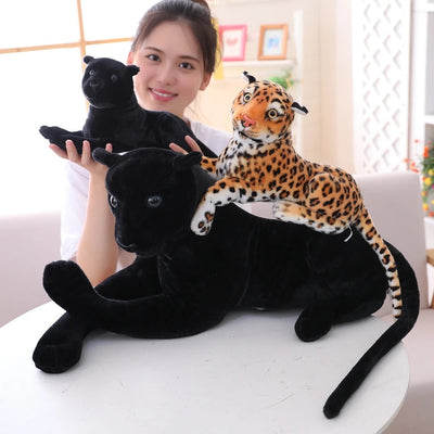 Peluche Leopardo Negro Gigante para Cama - Juguete Suave de Pantera - Image 4