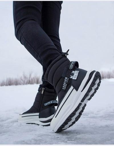 Zapatos Casuales para Hombre de Algodón Impermeables con Forro de Lana Invernal - Image 22