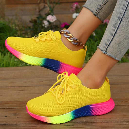 Zapatos de Tacón Arcoíris Talla Grande con Bajo Stretch - Image 3