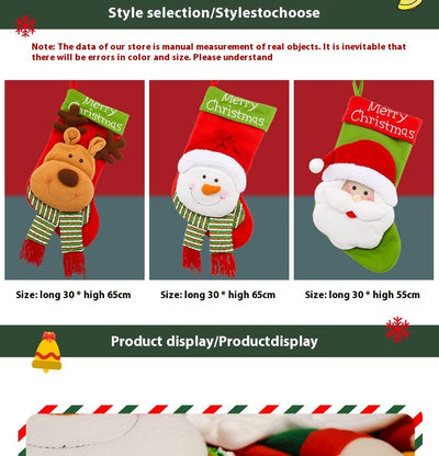 Medias Navideñas Decorativas - Juego de Tamaños Grande, Mediano y Pequeño - Image 55