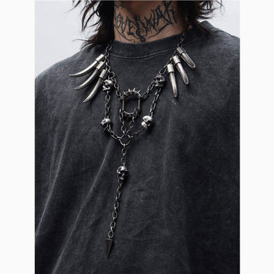 Collar Tribal Vintage Distressed Estilo Postapocalíptico - Image 9