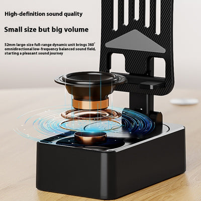 Soporte Giratorio para Celular con Carga Inalámbrica y Bluetooth - Image 2