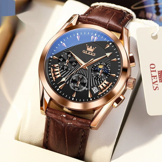 Reloj Multifunción de Cuarzo para Hombre con Calendario y Cronómetro - Image 4