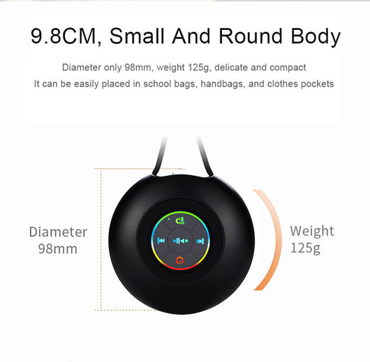 Parlante Bluetooth Portátil Impermeable con Luces LED Multicolor - Image 10
